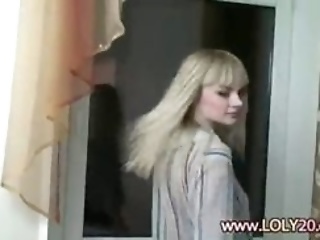 Russian Blonde Stripping
